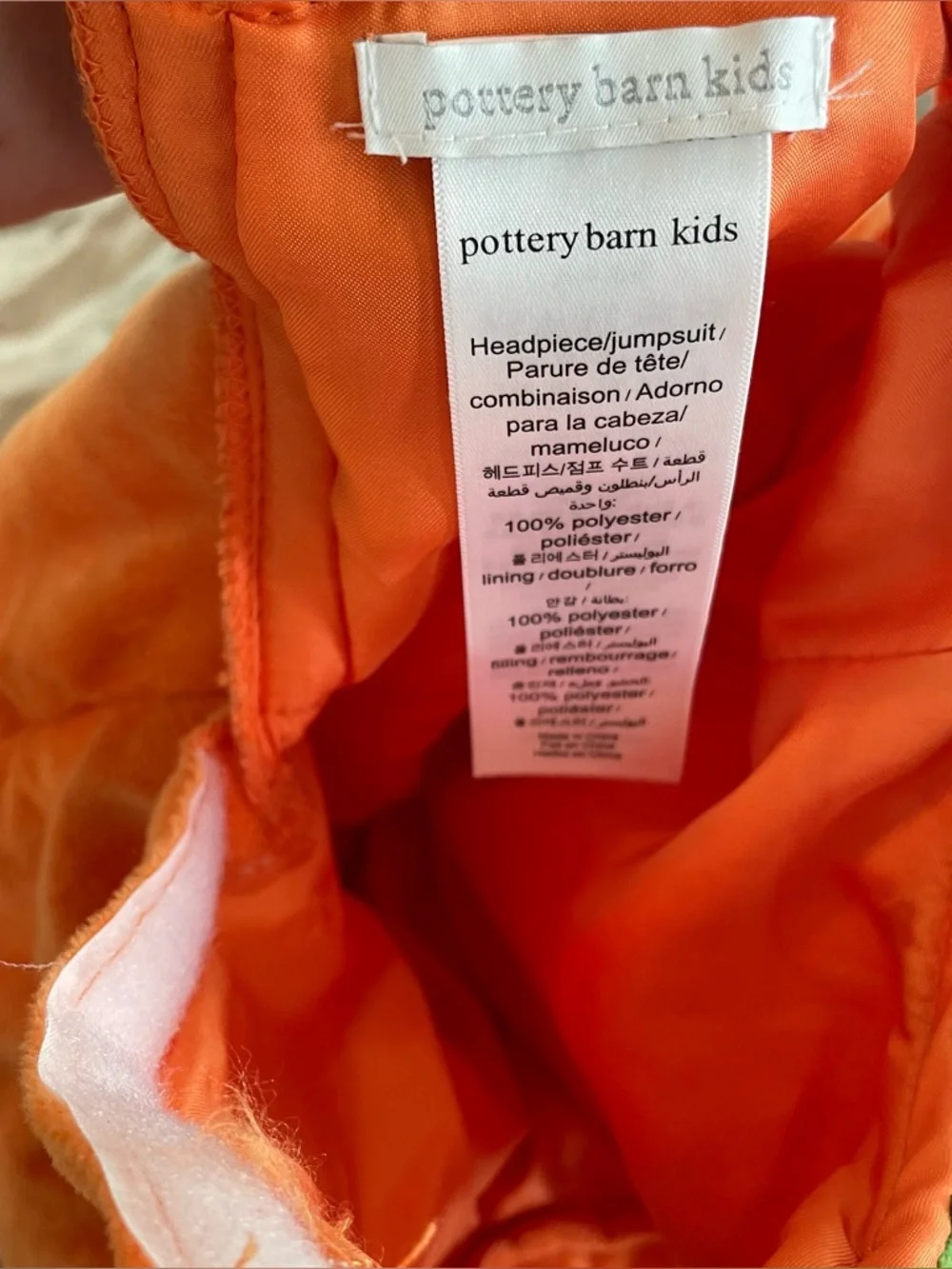 Pottery Barn Kids Pumpkin Bubble Costumes Glow in the dark Halloween 3T
